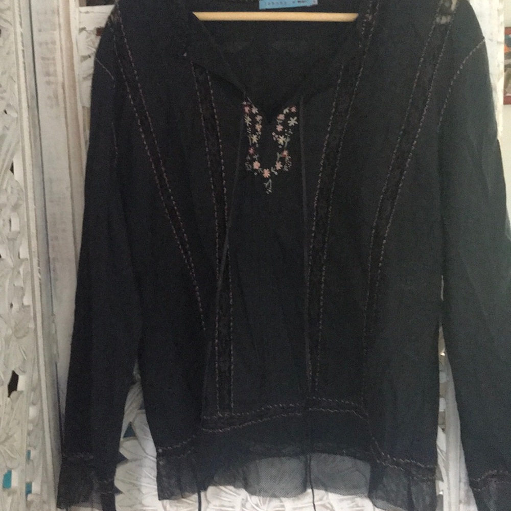 Johnny Was peasant blouse